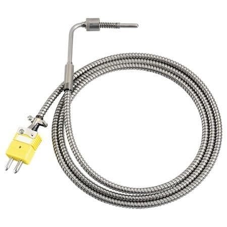 Omega Extruder Thermocouple Probe, Straight, Bayonet, High Temp, STD CONN, K Type, 0 degC to 1150 degC (3 BTH-000-K-3 1/2-60-2
