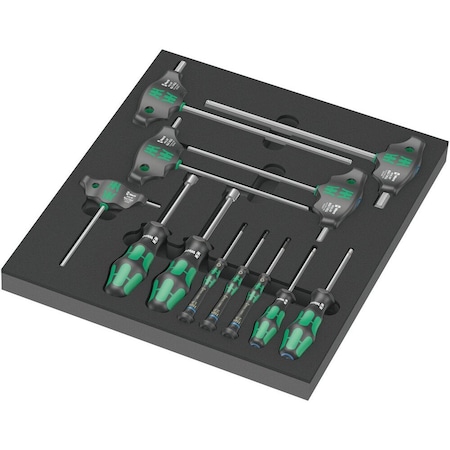 Wera 9713 Foam insert Hex screwdriver set 1, 12 pieces 5150104001