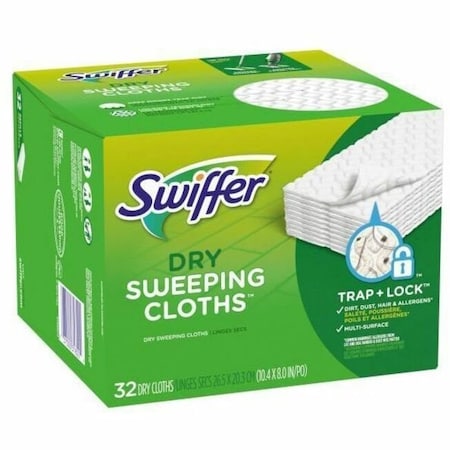 Swiffer Sweeper 5.4 in. Dry Microfiber Dust Mop Refill 32 pk 31822