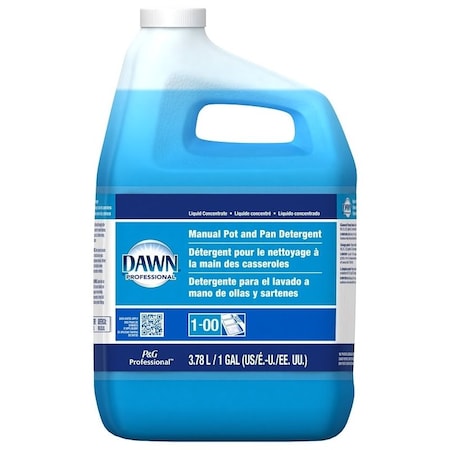 Dawn Pot and Pan Detergent, 1 gal, Liquid, Scented, Blue 57445