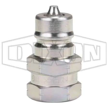 Dixon DQC K Interchange Female Plug, 3/8 Nominal, Female BSPP, Steel K3BF3