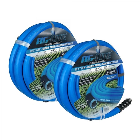 Ag-Lite Rubber Water Hose Assembly 1in. x 15', 2PK ALONE15-2pk