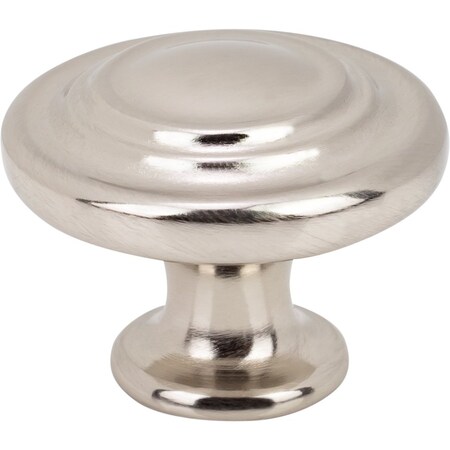 Designperfect 1-5/16 Diameter Round Cabinet Knob, Brushed Satin Nickel, 10PK DPA10R38KSNB