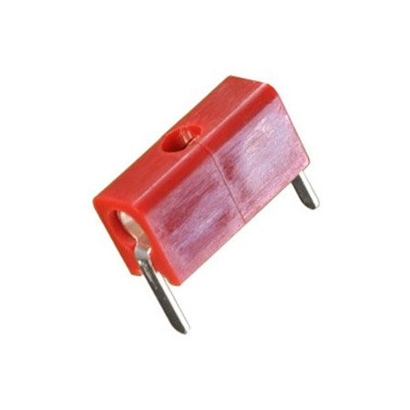 Johnson Tip Jack Red Horizontal PCB Mount for 0.080" Plug 105-0752-001