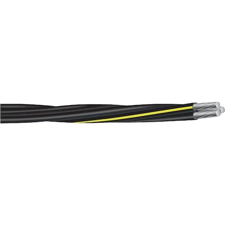 Southwire XLPE Building Wire, Aluminum, 40 AWG, 3C, Black, Stranded, 500 ft 4/0 4/0 2/0URD