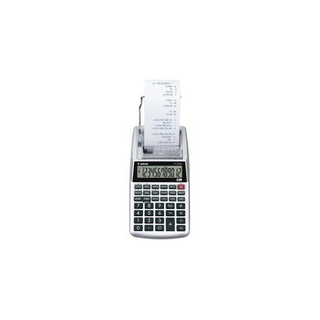 Canon P1DHV3 Compact Printing Calculator - Sign Change, Built-in Memory, Item Count, Clock, Calendar - P1-DHV-3