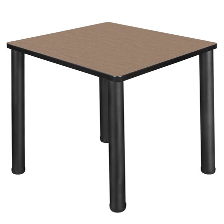 Regency Square Kee Small Breakroom Table, 30 in W, 30 in L, Noble Oak TB3030NOBPBK