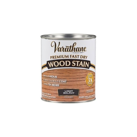 Rust-Oleum Varathane Light Walnut Fast Dry Wood Stain, 2PK 262015