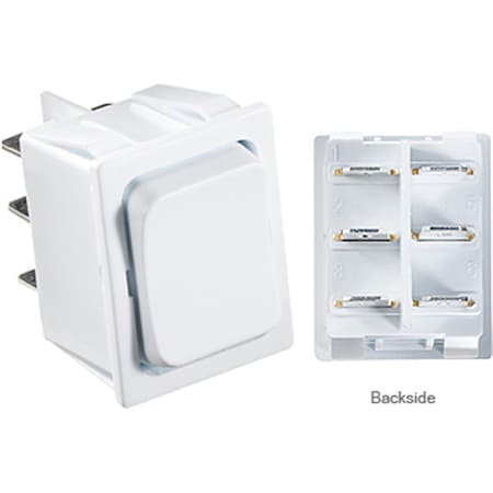 Rv Designer S475 5A White Rocker Switch R6R-S475