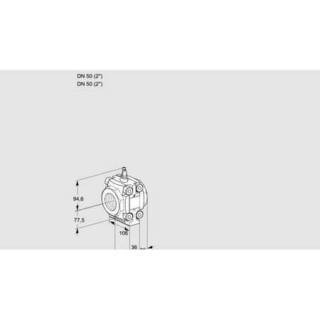 Honeywell Kromschroder MTR, VMO 350R05M38 ORIF VALVARIO, 2 MM RP,  KS88033172