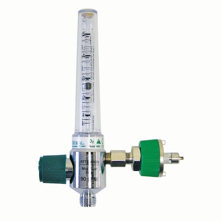 Jorgensen Laboratories Flowmeter 0-5 L w/ Male Quick Connect J0534BQ