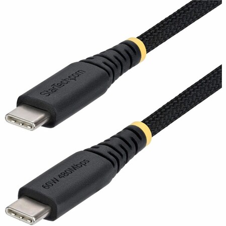 Startech.Com 3FT (91CM) USB-C CHARGING CABLE, 60W (3A) PD, DUAL-LAYER BRAIDED NYLON/TPE JACKE USB2CC3FNCBR