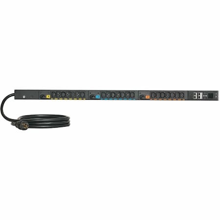 Eaton 3-Phase Metered Input Rack PDU G4, 120/208V, 42 Outlets, 16A, 5.8kW, L21-20 Input, 10 ft. Cord, 0U EVMI2120X