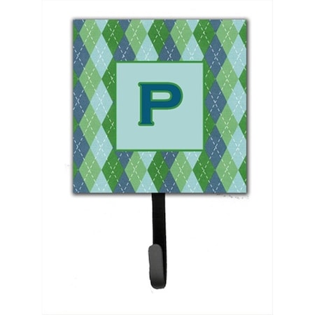 Carolines Treasures Letter P Initial Monogram - Blue Argoyle Leash Holder Or Key Hook CJ1020-PSH4