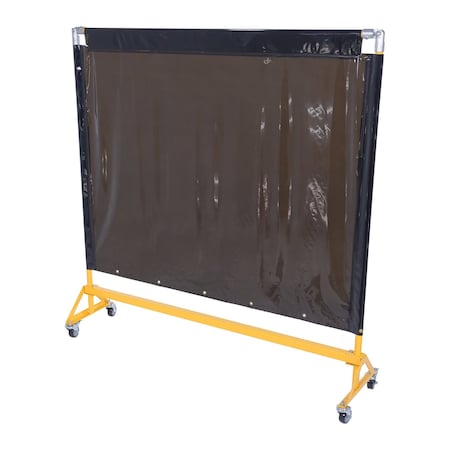 Vestil Steel Portable Welding Screen 70in L x 70in H Yellow PWS-7070