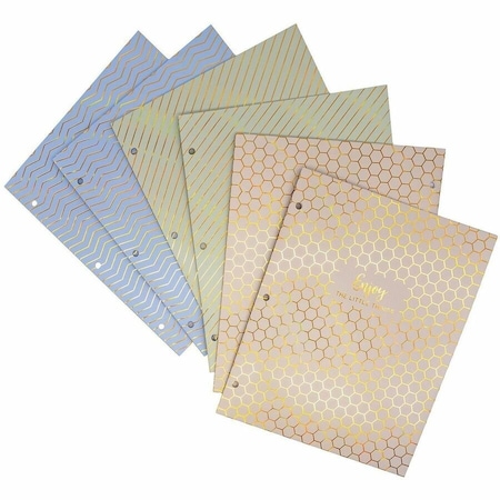 Pukka Pads Haze 2-Pocket Portfolio, Letter Size, 3 Assorted Designs, 18PK 9980(AST)HZE