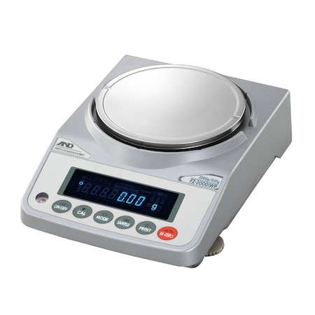 A&D Precision Balance, 3200g x 0.01g with Internal Calibration, IP65 FZ-3000iWP