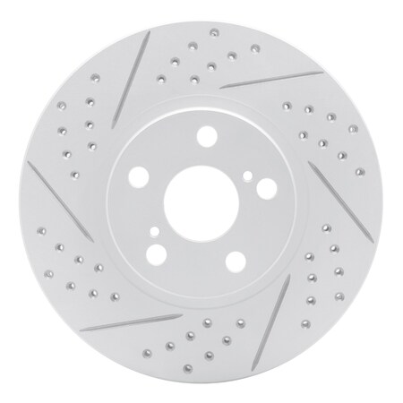 Dynamic Friction Co DFC Geoperformance Rotor - Drilled and Slotted 830-76068L