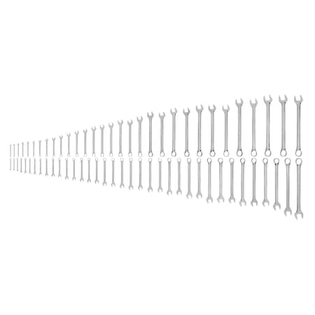 Tekton Combination Wrench Set, 67-Piece, 1/4-2 in., 6-50 mm, Common Sizes WCB90307