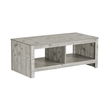 Monarch Specialties Coffee Table, 44-in. l, Cocktail, Rectangular, Living Room, Rustique Grey Laminate, Transitional I 2512