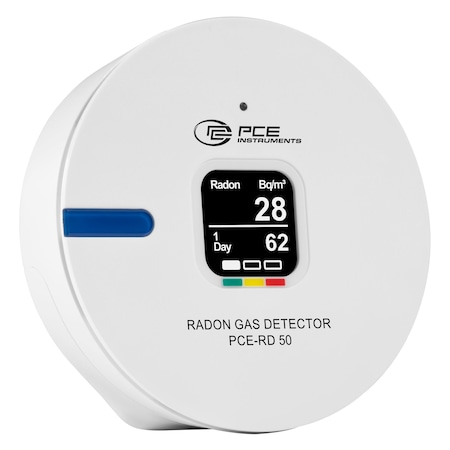 Pce Instruments Radon gas detector, 0-9999 Bq/m cu. and 0-500 pCi/L with 2 year battery life PCE-RD 50