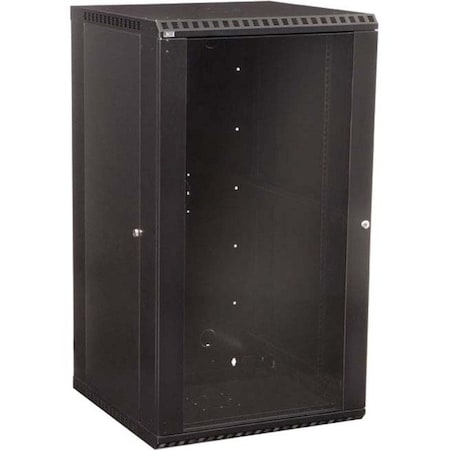 Kendall Howard 22U LINIER Fixed Wall Mount Cabinet - Glass Door 3140-3-001-22