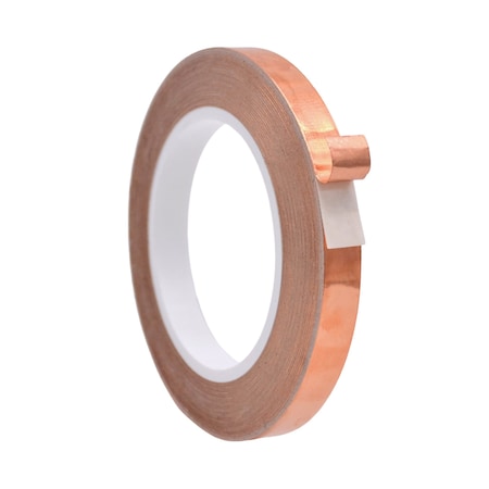 Wod Tape CFT5A Conductive Copper Foil for EMI-RFI Magnetic Shielding: 1/2 in. x 36 yds, 48PK WOD CFT5A-00500-48-36-COP