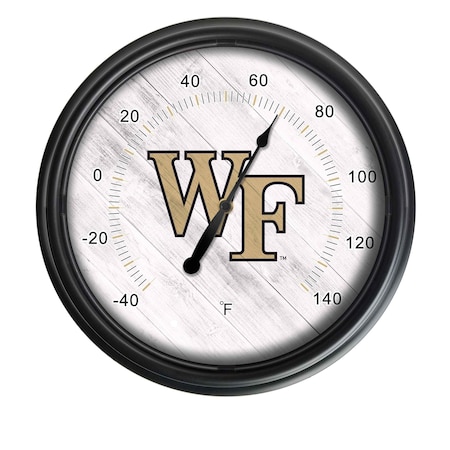 Holland Bar Stool Co Wake Forest University Indoor/Outdoor LED Thermometer ODThrm14BK-08WakeFr
