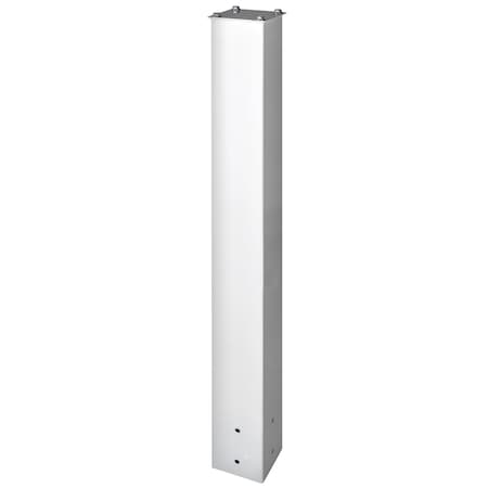 Mail Boss In-Ground Mailbox Post, Alpine White, 14-Gauge Galvanized Steel, 4x4 805953