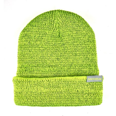 Jj Keller Reflective Knit Hat, Winter Hat, Lime 64354