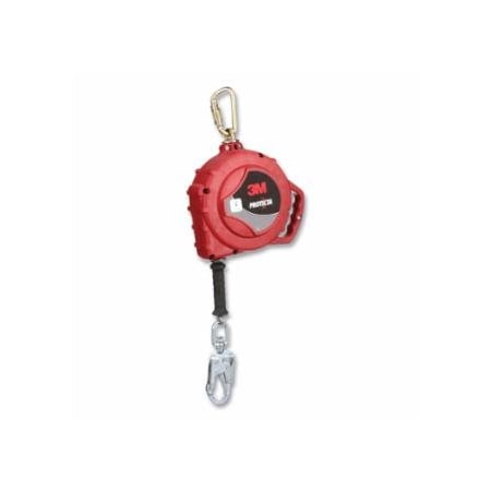 Protecta Self-Retracting Lifeline, 3590045, 100 ft, Carabiner, Swivel Snap Hook, Stainless Steel Cable, 098-3590045