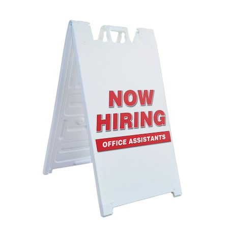 Signmission Office Assistants, A-Frame & 2 Decals Installed, Heavy-Duty Plastic Frame SBHD-D-2436-OFFICE ASSISTANTS