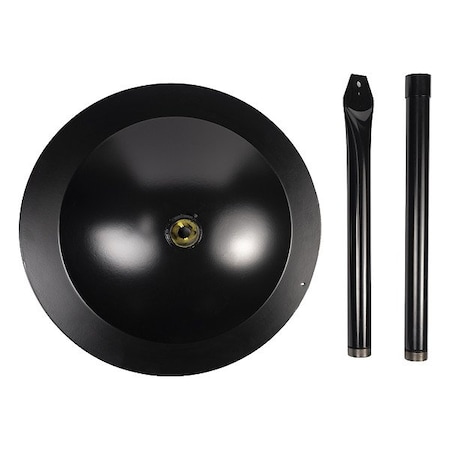 Jan Fan PedestalBase, Black, SS, 54inD, 2inW JF-2PPF-B
