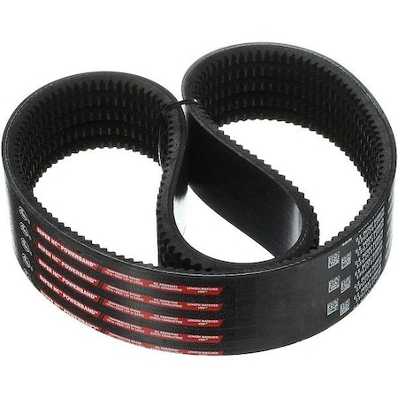 Gates 5VX1250 V-Belt, 125 in Outside Length, 3 3/8 in Top Width, 0.547 in Thickness, 5 Ribs 5/5VX1250