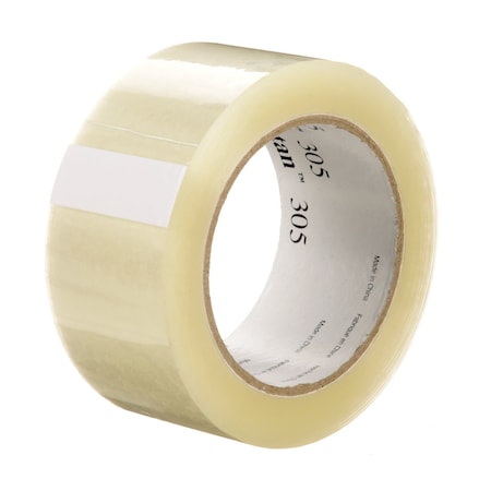 3M Packing Tape, 1.8 mil Thick, 1.88 in W x 109.36 yd L, 3 in Core Dia., Clear, 36 PK 305