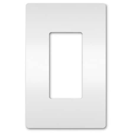 Legrand radiant Wallplate, 4.94 in L, 3.15 in W, 1 -Gang, Polycarbonate, White RWP26WCC10