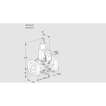 Honeywell Solenoid Gas Safety Valve - Class A, 500 mbar, IP65 Rated KS88028202