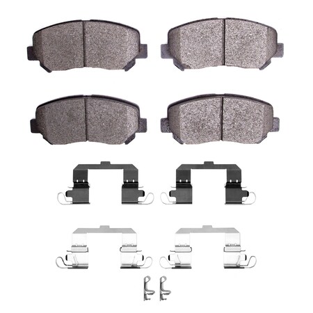 Dynamic Friction Co DFC HybriDynamic Brake Pads Hrdwr Kit 4000-1640-01