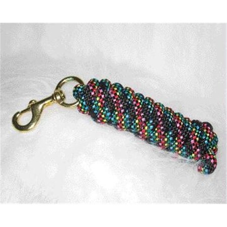 Hamilton Halter Co - Poly Lead With Bolt Snap Confetti- Black 10 Feet - PL58B CNBK 354874
