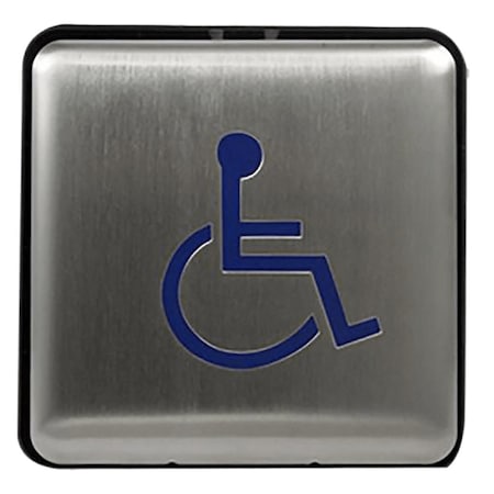 Lcn Actuator, Wall Mount, Logo, Wireless, 4-3/4in x 4-3/4in 8310-853WP