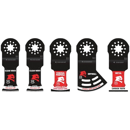 Diablo Starlock General Purpose Oscillating Blade Set, 5-Piece DOS5S