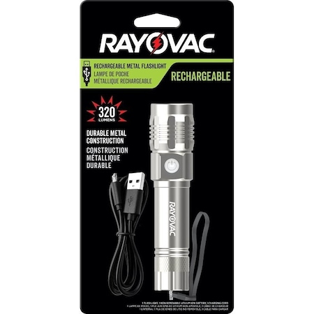 Rayovac Flashlight, Lithium-Ion Battery, LED Lamp ROVVMHAL8H