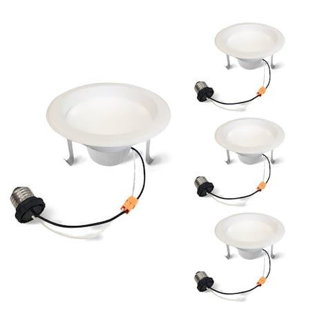 Bulbrite 75 Watt Equivalent 4 DWNLGT Dimmable Medium Screw LED Light Bulb Warm White Light 2700K, 4PK 862652