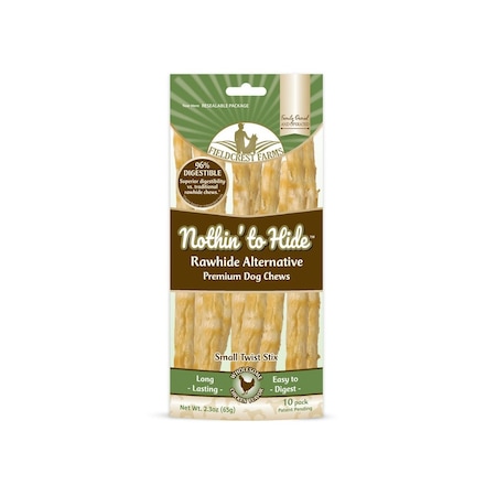 Fieldcrest Farms Nothin' to Hide Twist Stix Dog Chew Treats, Chicken, 10PK 146