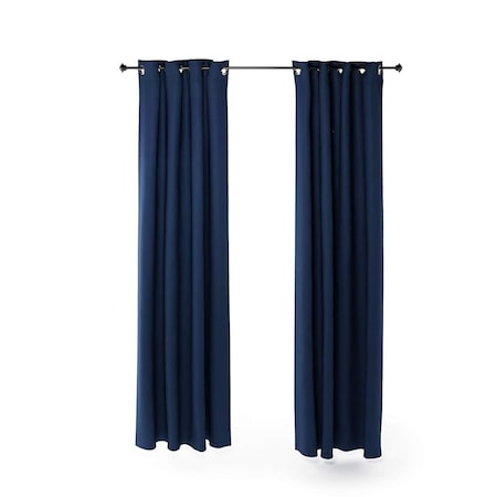 Furinno Collins Blackout Curtain, 52 x 95 in. - 2 Panels - Dark Blue 2-FC66005DBL