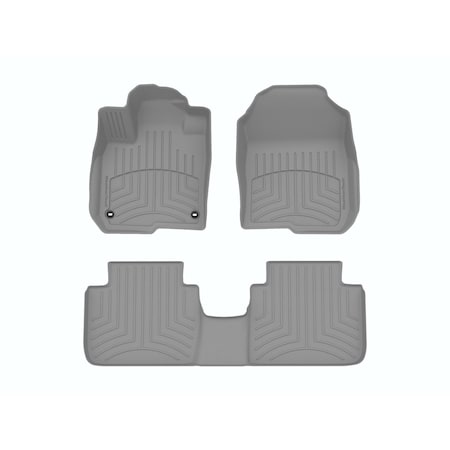 Weathertech Grey, Front and Rear FloorLiner HP 461746-1-2IM