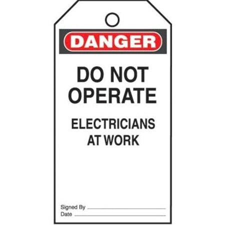 Panduit Safety Tag, Vinyl, 3in Width, 5.75in Height PVT-23-Q