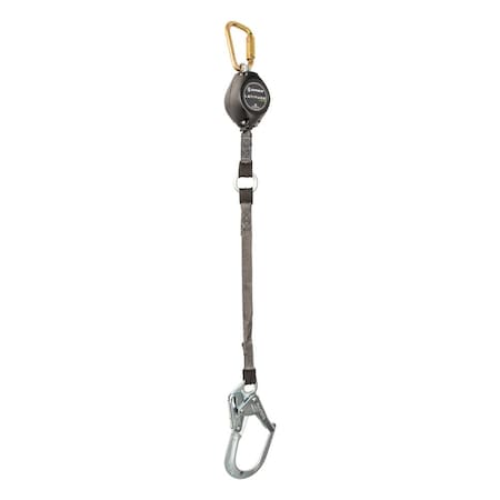 Safewaze Latitude HD 9 ft Single Web SRL Carabiner, Rebar Hook FS-FSP1409-W-RBH