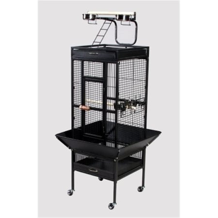 Bpf 24 in. x 20 in. x 60 in. Wrought Iron Select Cage - Black BP469488