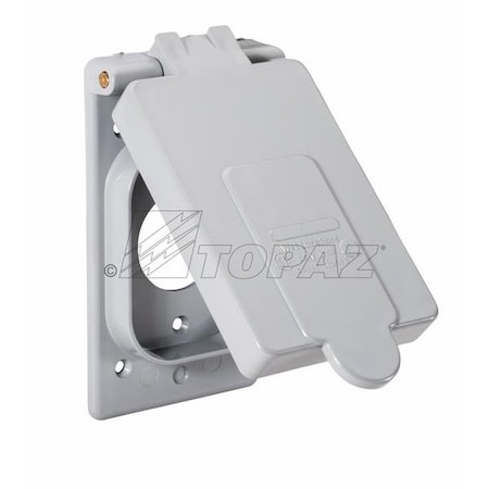 Topaz Receptacle Cover, PVC, Rectangle, 2.8125" x 4.5625" 1318